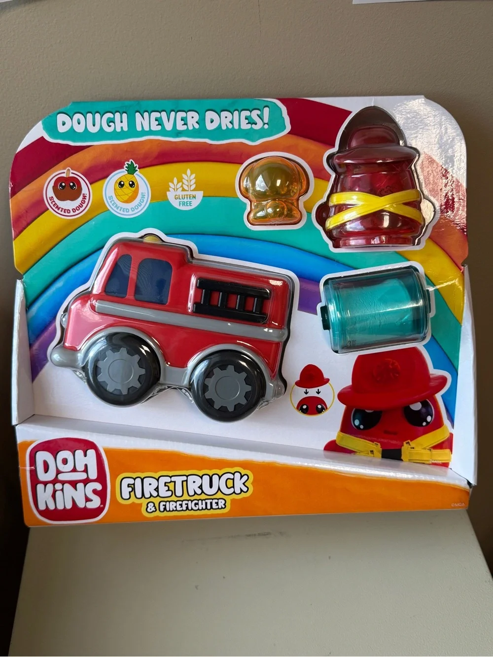 Firetruck & Firefighter Playset - Red